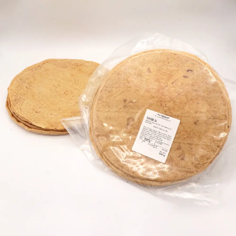 Foto della tortilla Tlayuda 24, fuori imballagio